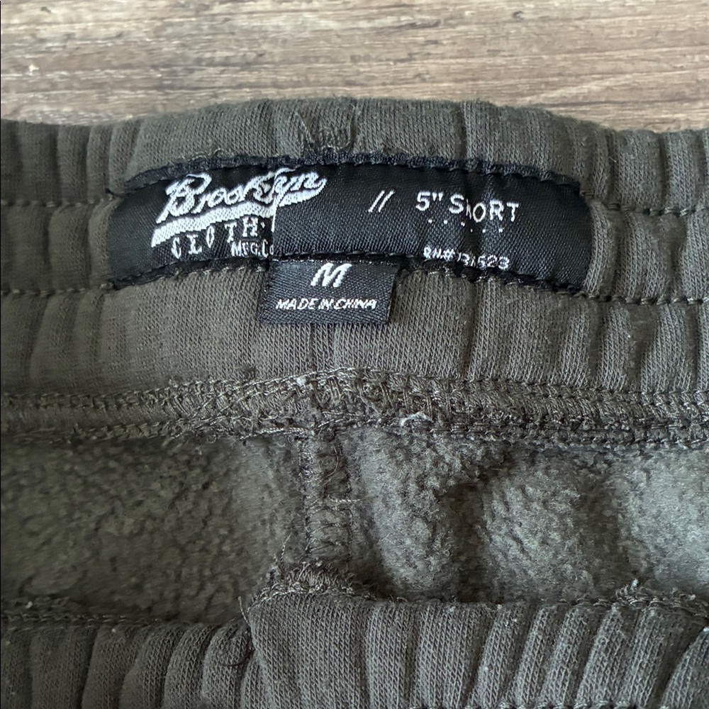 Brooklyn Cloth Men's Dark Olive Athletic Shorts - Picture 2 of 3